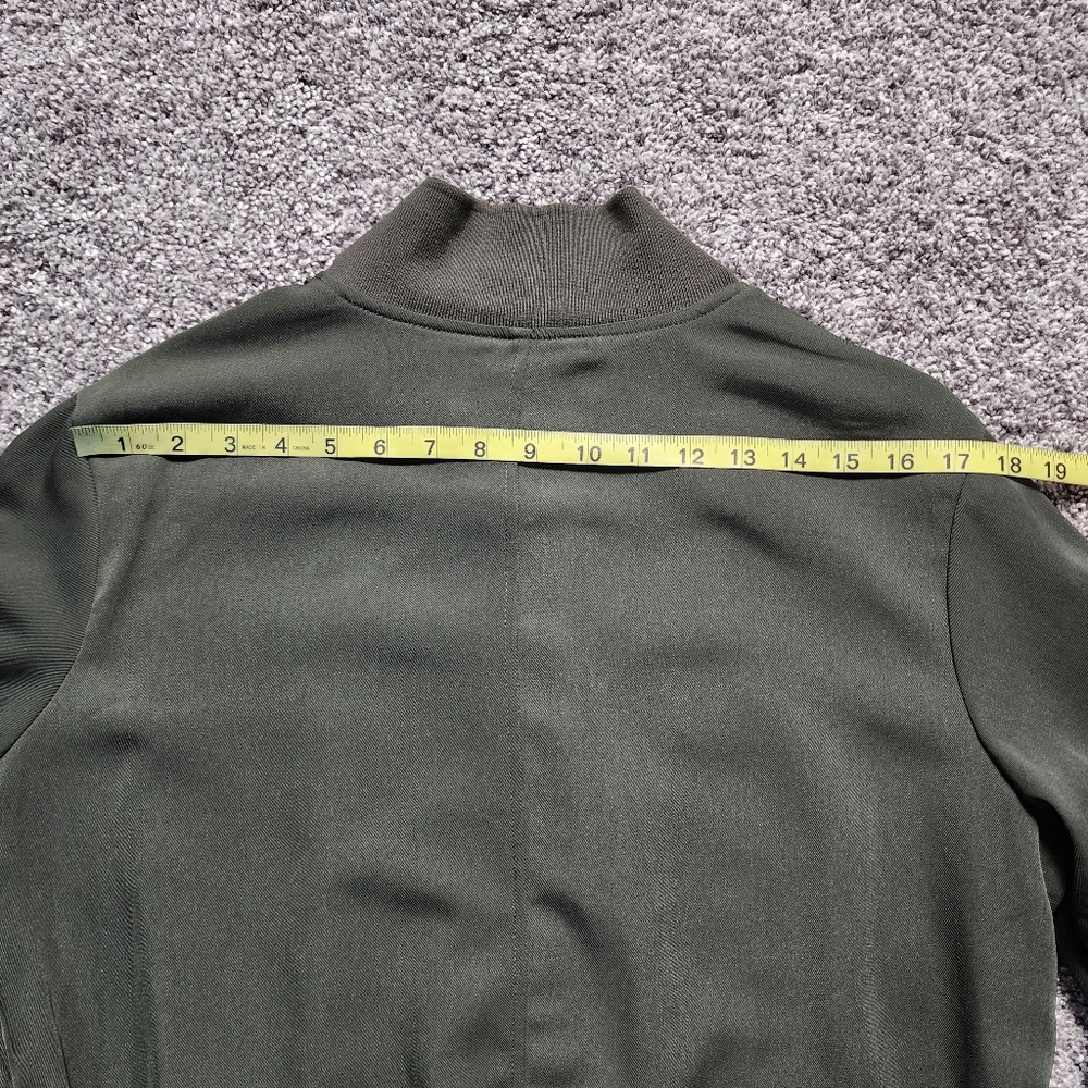 Who What Wear Green Full Zip Jacket Size Small - Picture 9 of 13